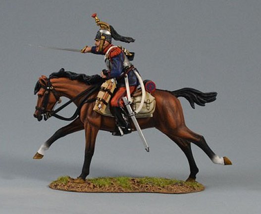 French Cuirassier Bravely Moving Forward, F6017, Team  Miniatures