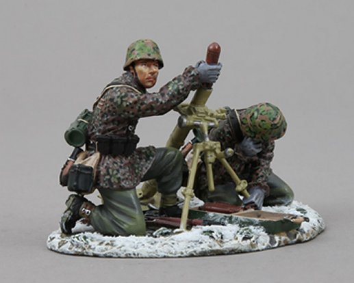 80mm Camo Winter Mortar Team